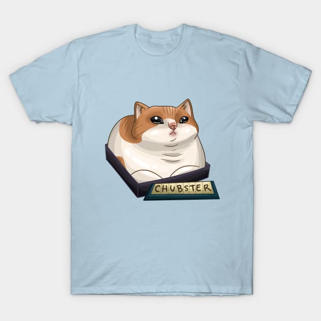 Sad Chubster Cat T-Shirt by KaePotassium